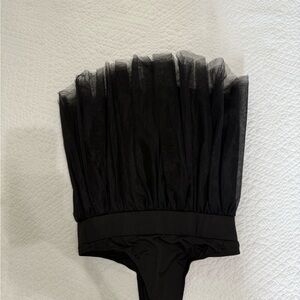 Elegant Black Tulle Skirt